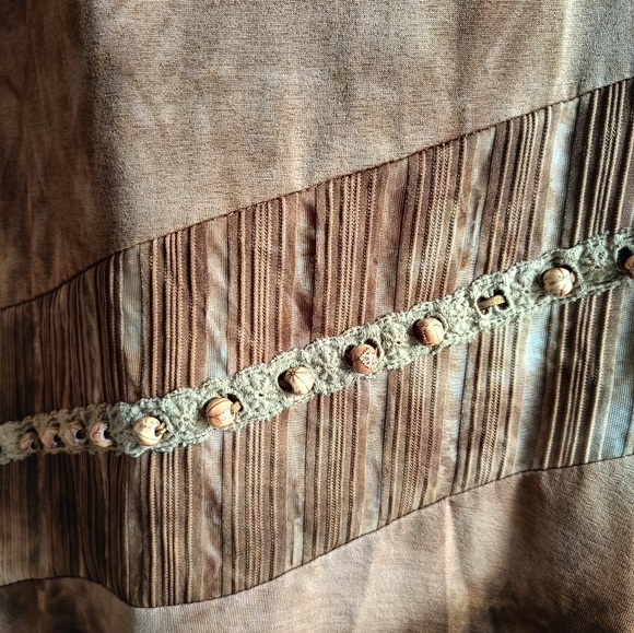 M/L🌻3 pcs.Bohemian Outfit Vintage Blouse, Maxi Skirt , crossbody bag - Picture 4 of 12